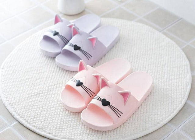 Summer Cute Cat Slipper