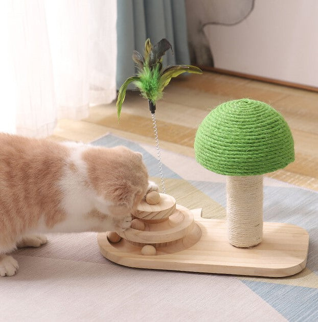 Mushroom Cat Scatching Post