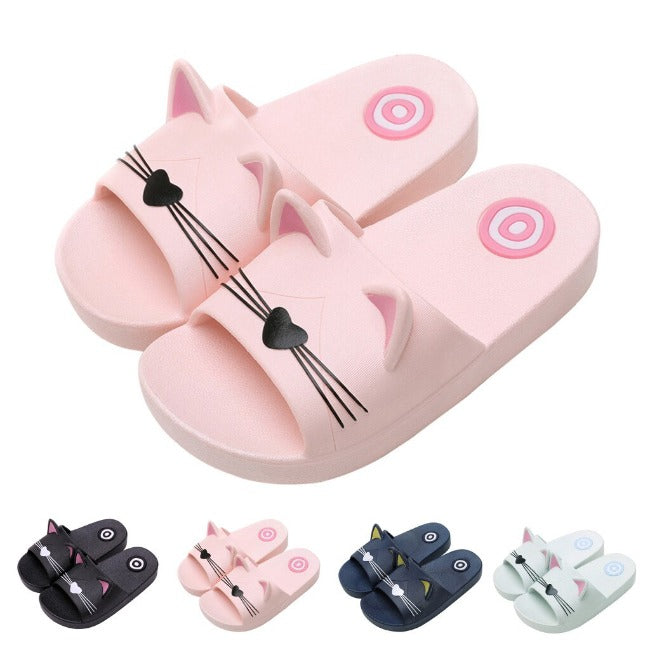 Cute Cat Kids Slippers