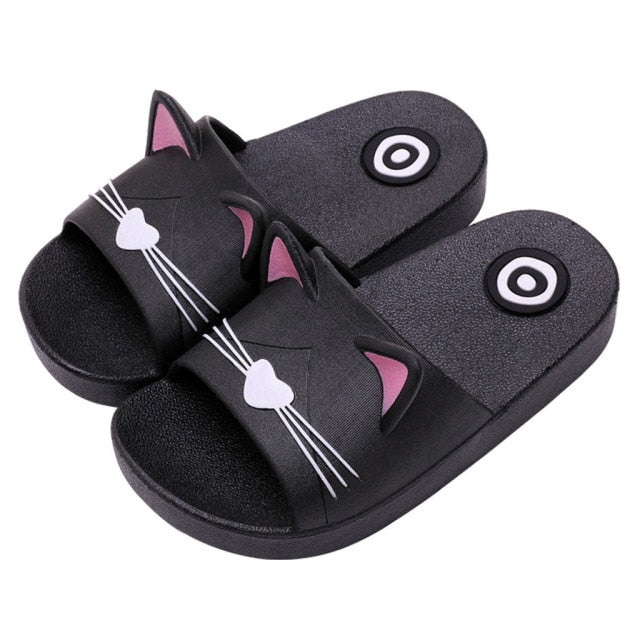 Cute Cat Kids Slippers