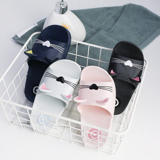 Cute Cat Kids Slippers