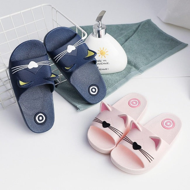 Cute Cat Kids Slippers