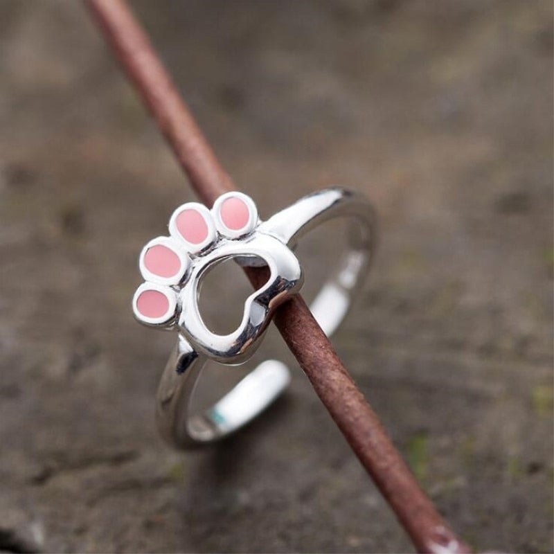 Pinky Cat Paw Ring