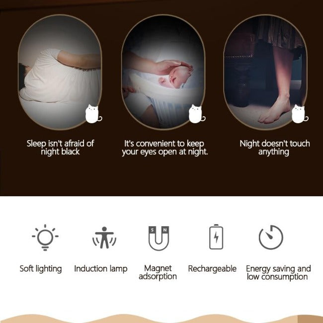 Cute Cat Sensor Night Light