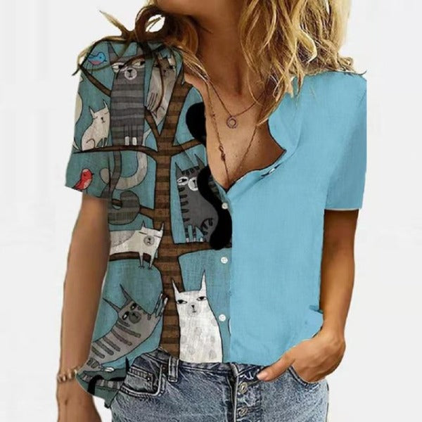 Beaucoup Cats Blouse