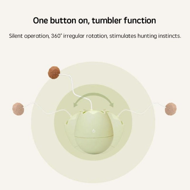 Eggshell Interactive Tumbler Cat Toy