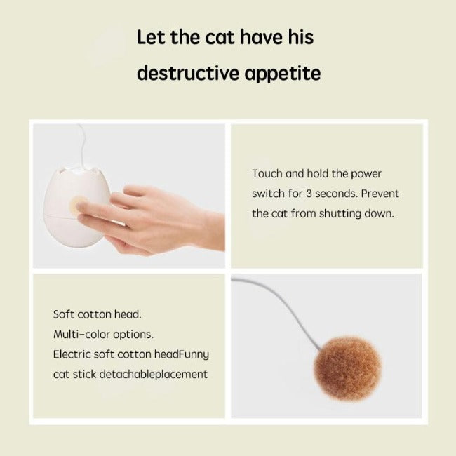 Eggshell Interactive Tumbler Cat Toy