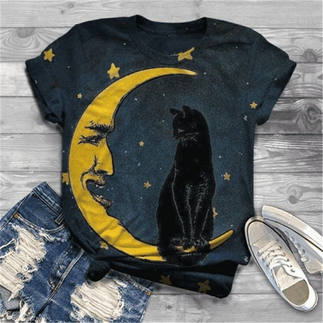 Cat Graphic T-Shirt