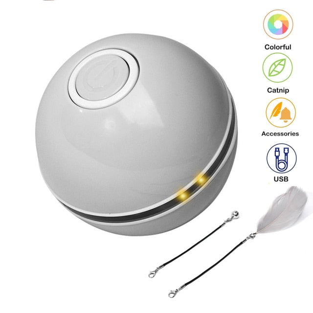 Auto-Rotating Cat Toy Ball