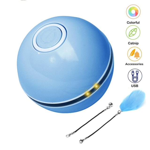 Auto-Rotating Cat Toy Ball