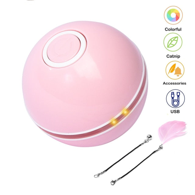 Auto-Rotating Cat Toy Ball