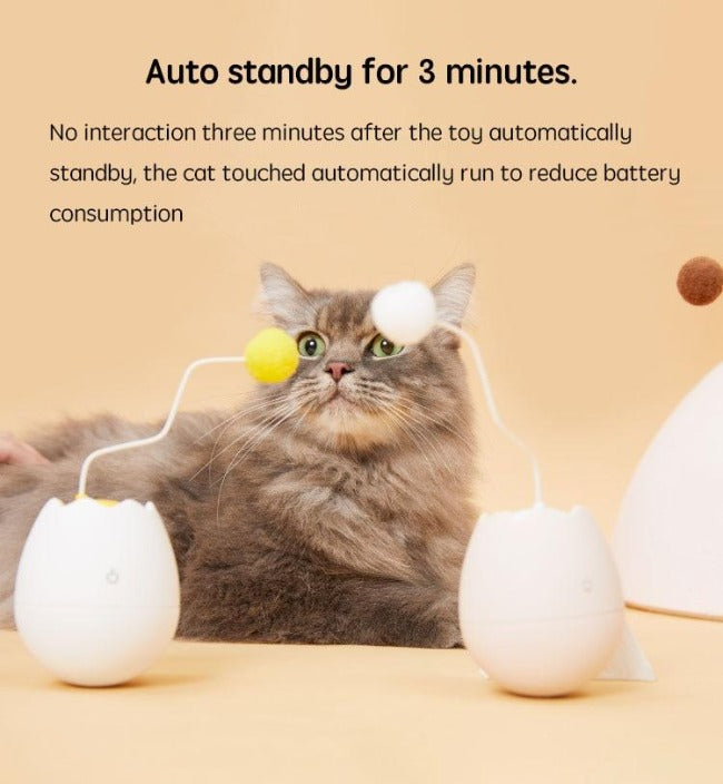 Eggshell Interactive Tumbler Cat Toy