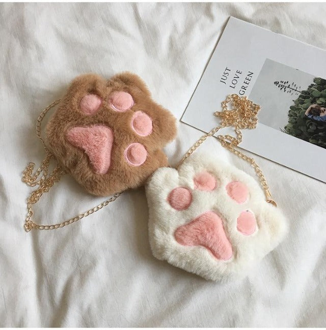 Cute Cat Paw Shoulder Bag